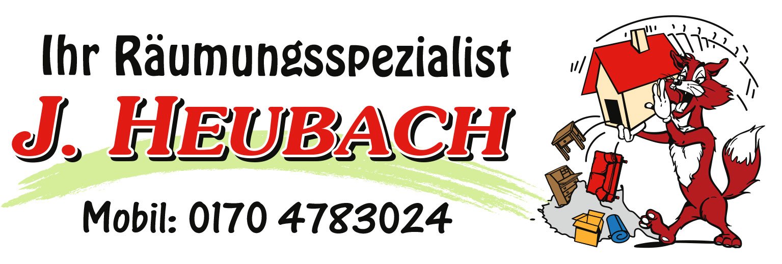 Ihr Räumungsspezialist J. Heubach mit originalem Fuchs-Logo